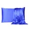 Homeroots 20 x 30 in. Royal Blue Dreamy Silky Satin Queen Size Pillowcases 387908 - alternate 1